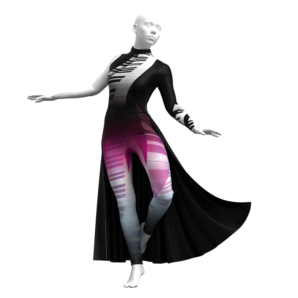 Dark Piano Unitard