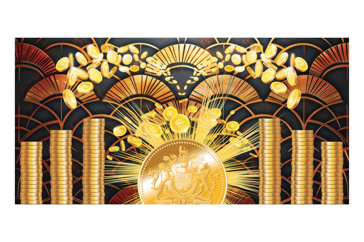 Money Millions Frameless Backdrop