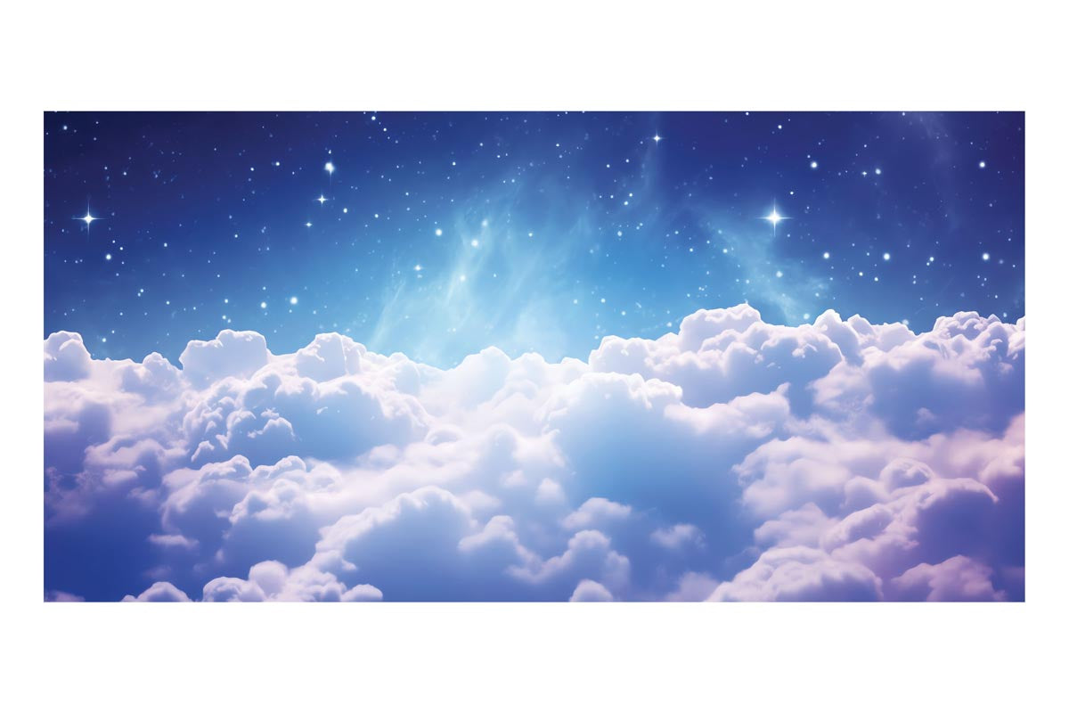 Fantasy Night Sky Frameless Backdrop