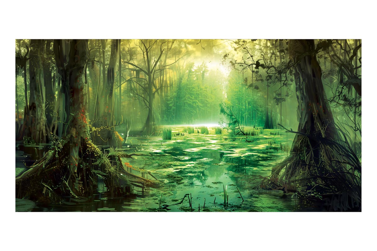 Green Swamp Frameless Backdrop