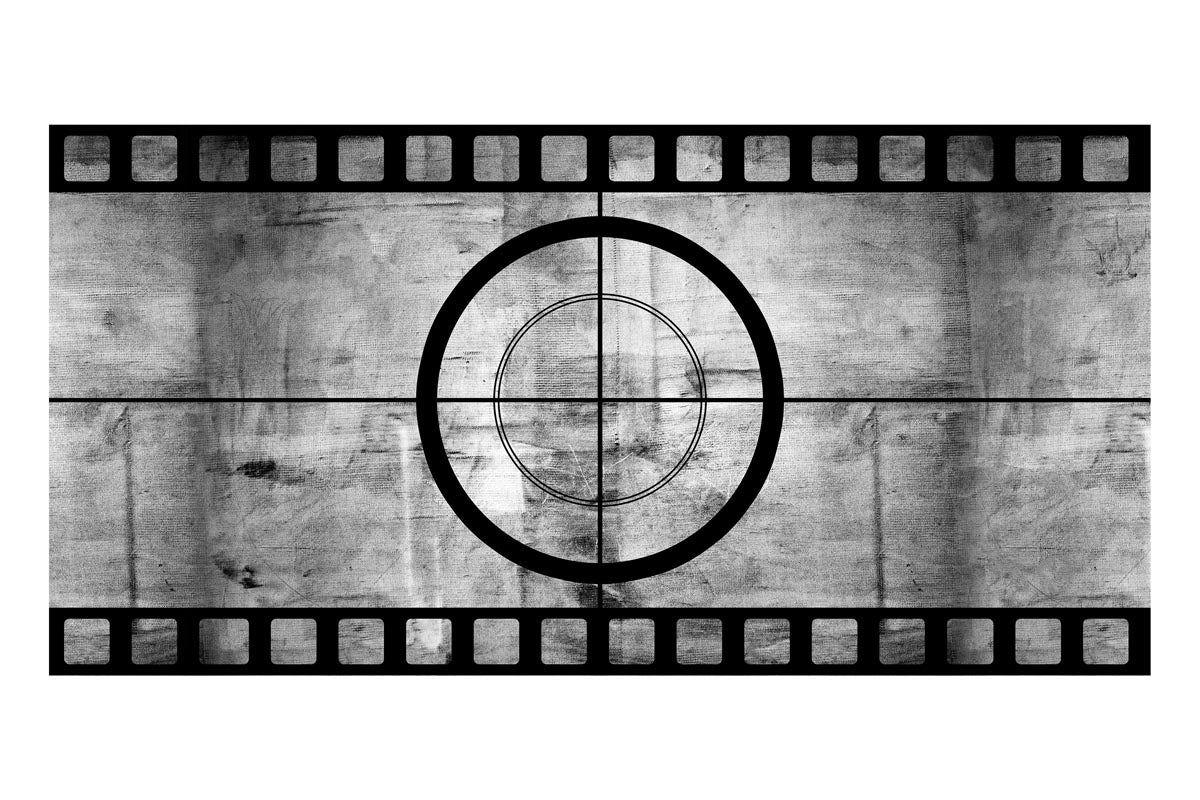 Vintage Film Reel Frameless Backdrop