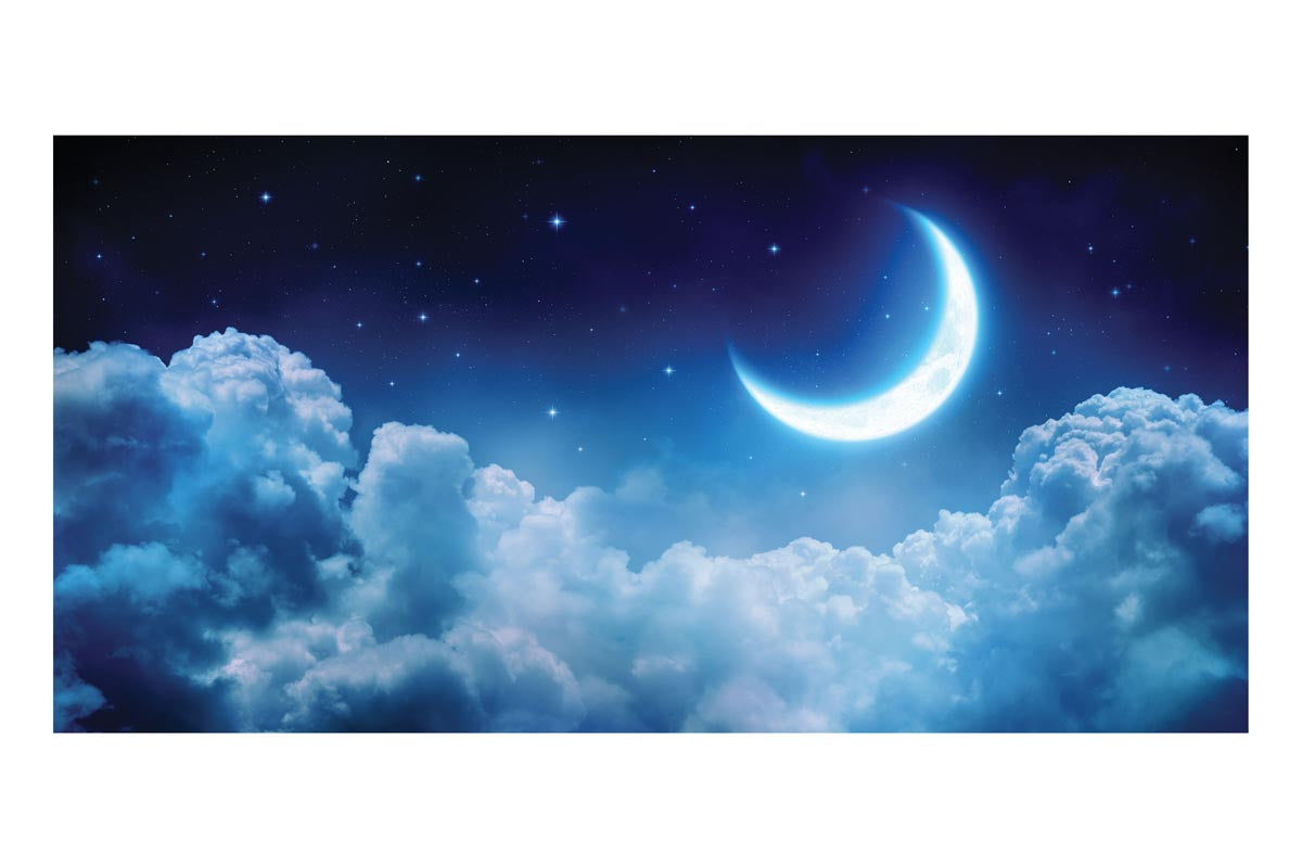 Crescent Moon Frameless Backdrop