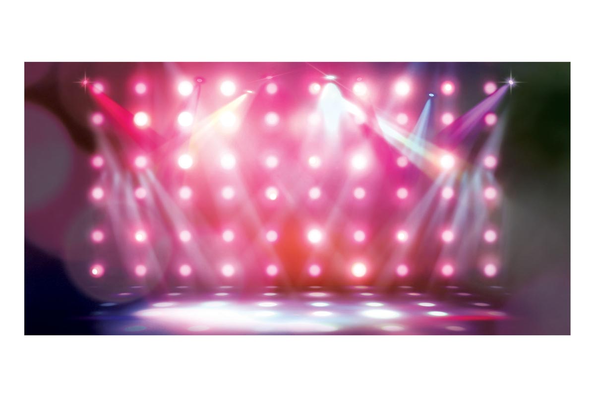 Celebration Lights Frameless Backdrop