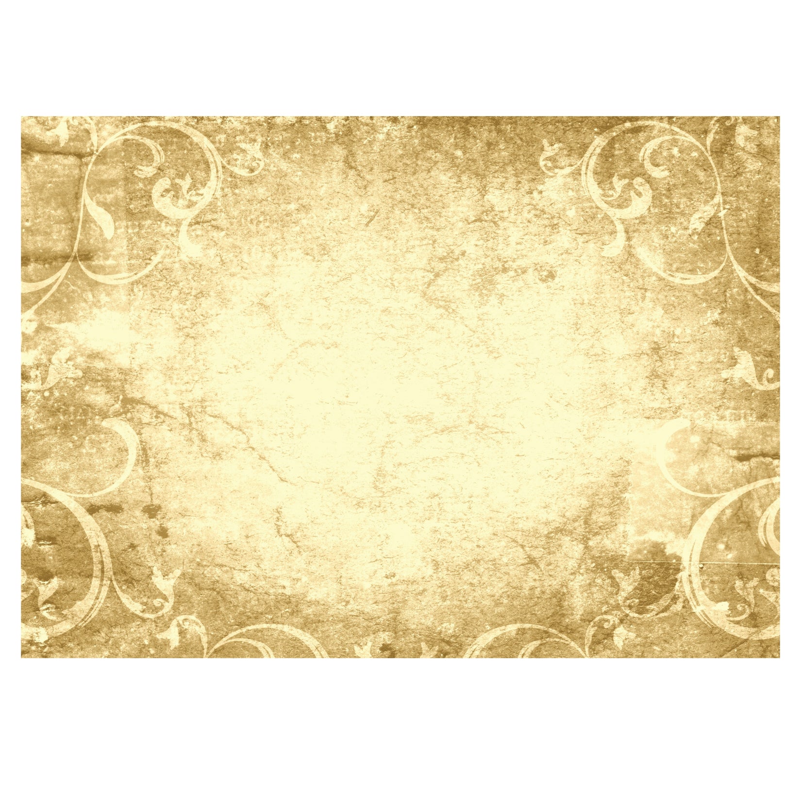 floral art tarp Antique Parchment Floor Tarp