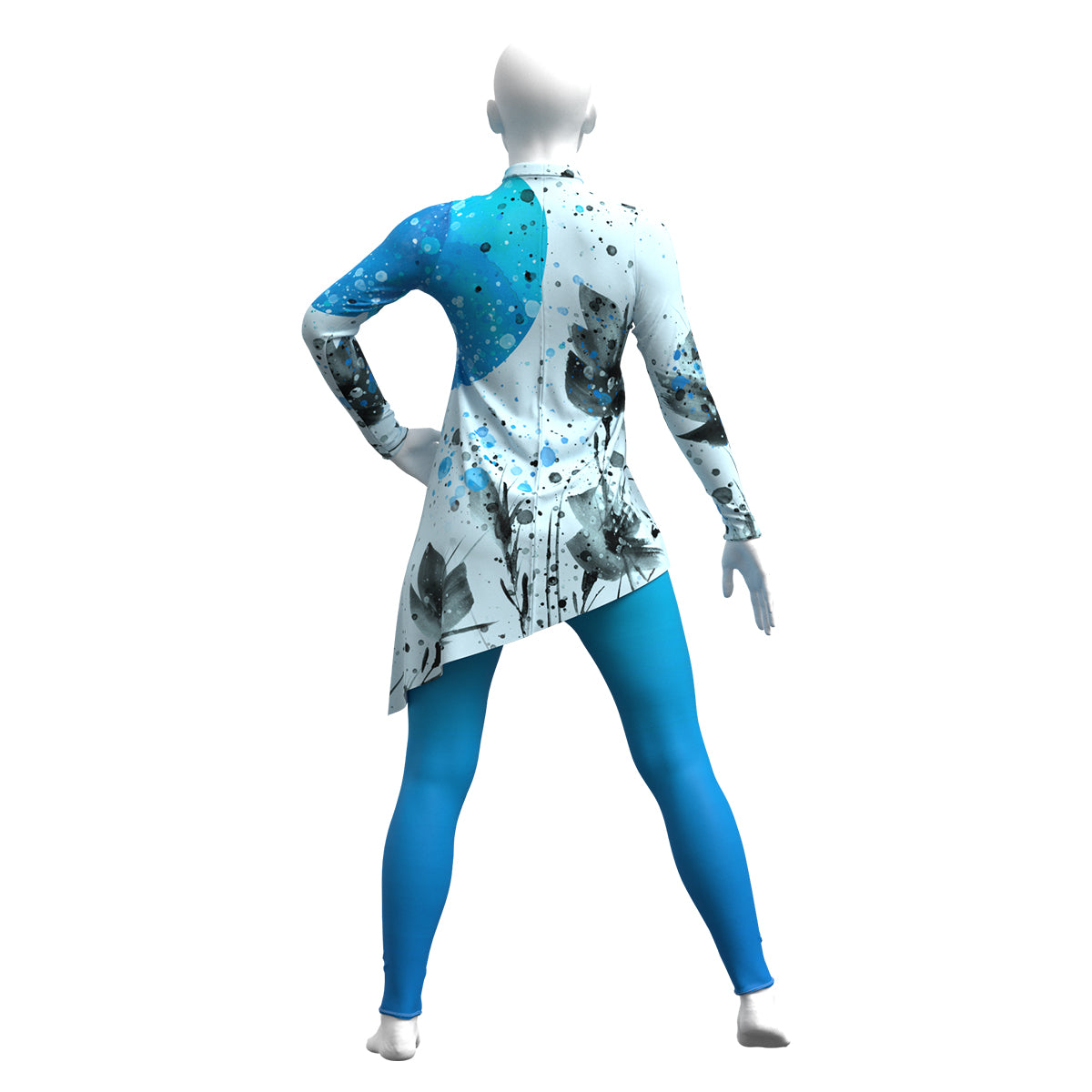 Blue Watercolor Tunic