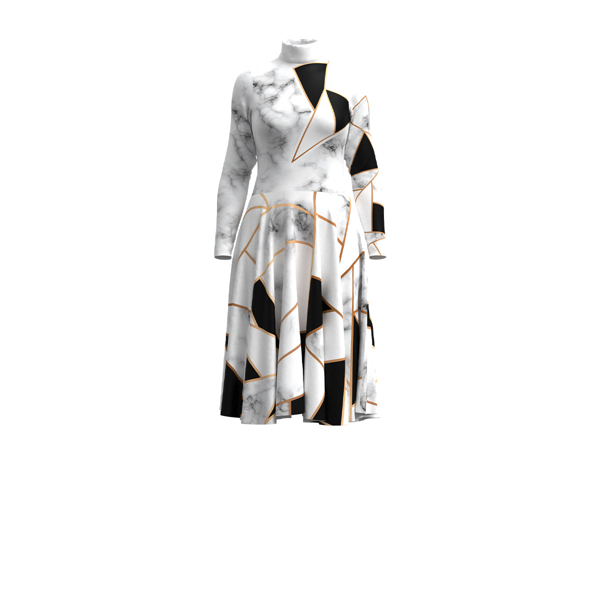 Abstract Marble Dress