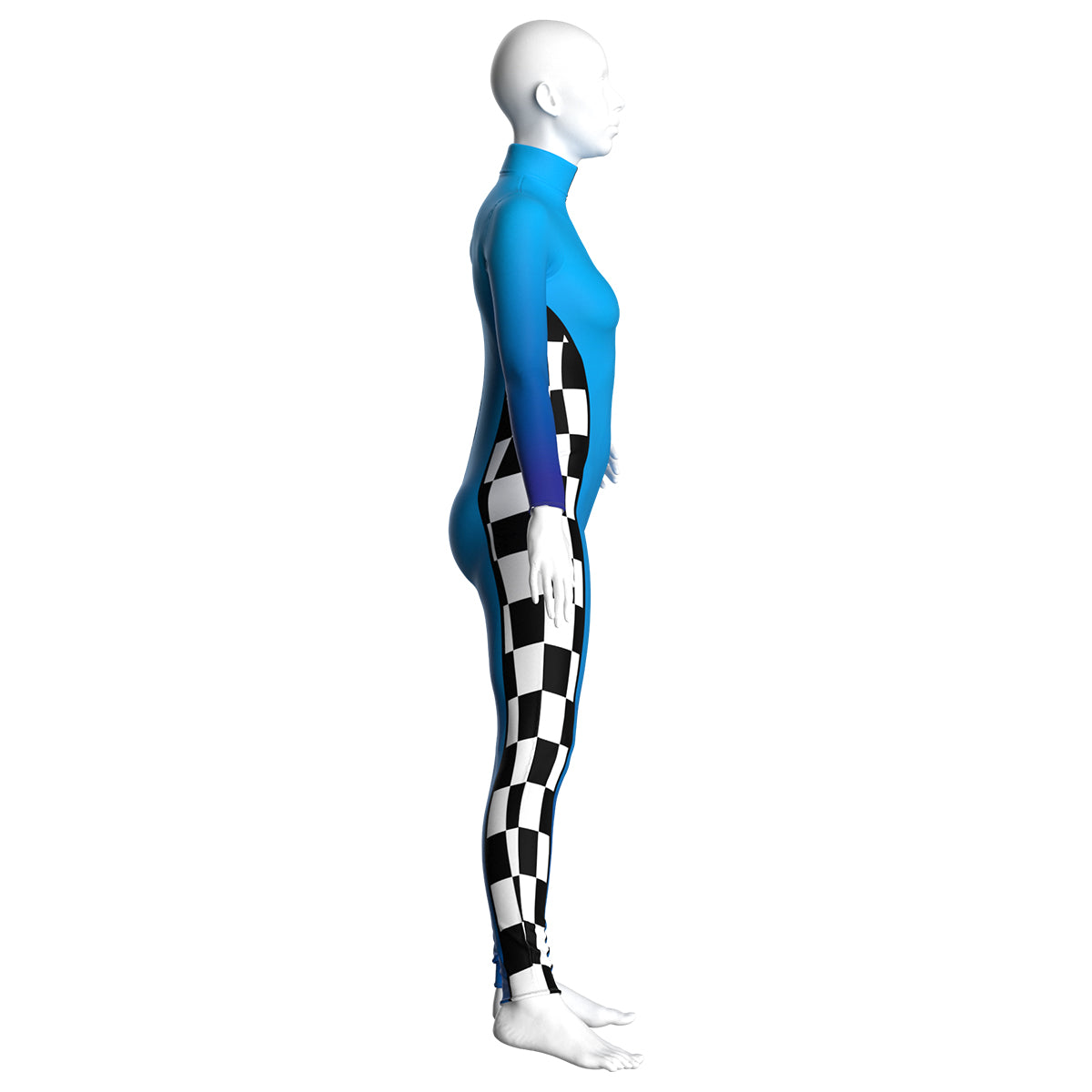 Blue Race Car Driver Unitard