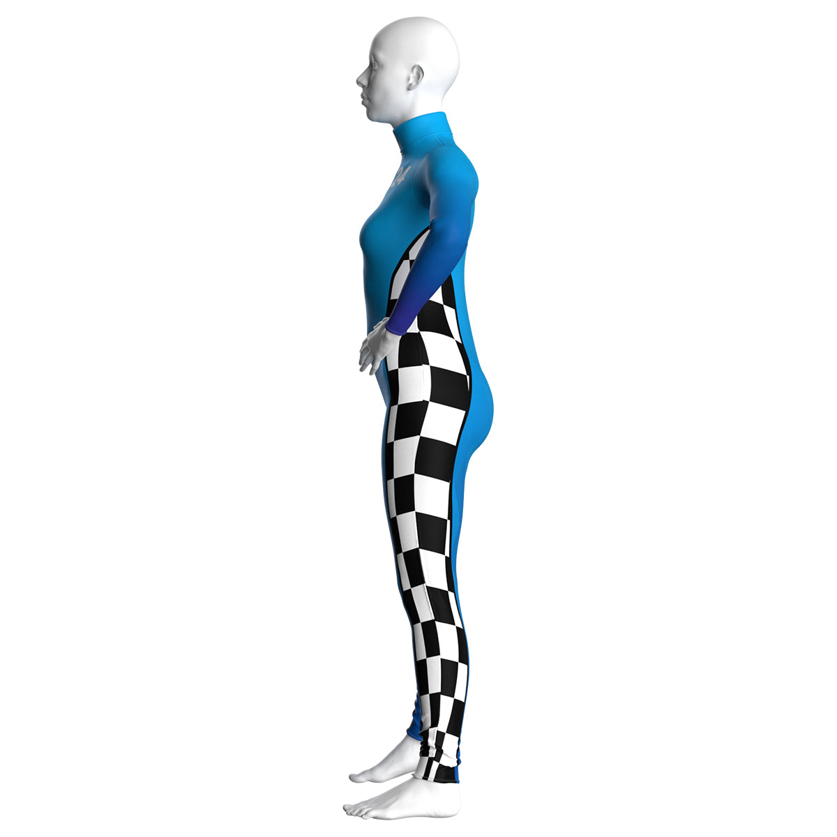 Blue Race Car Driver Unitard