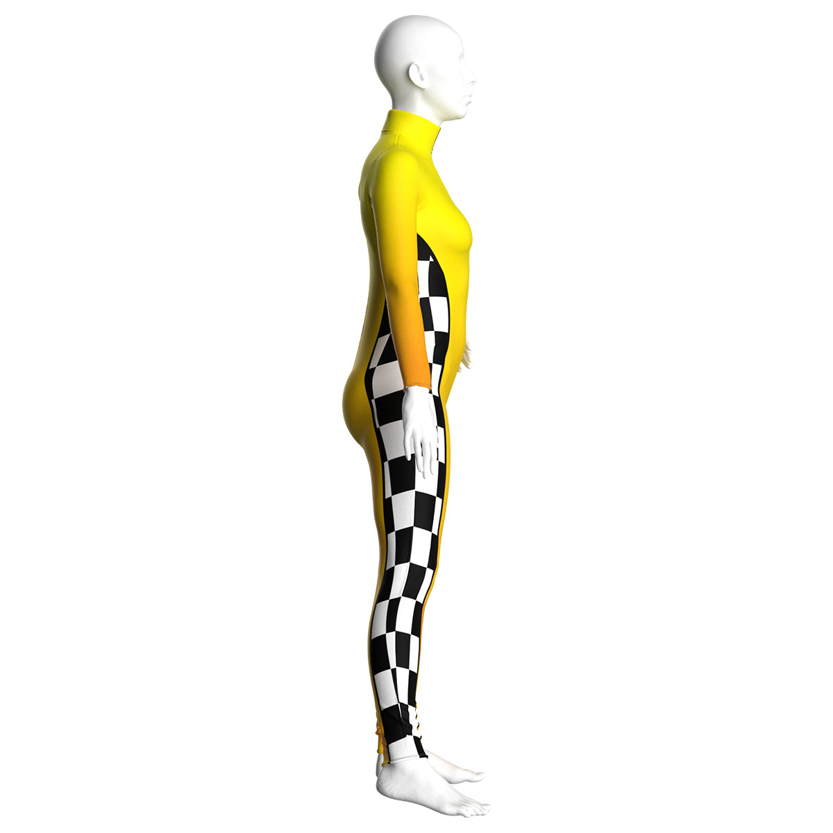 Yellow Race Car Driver Unitard