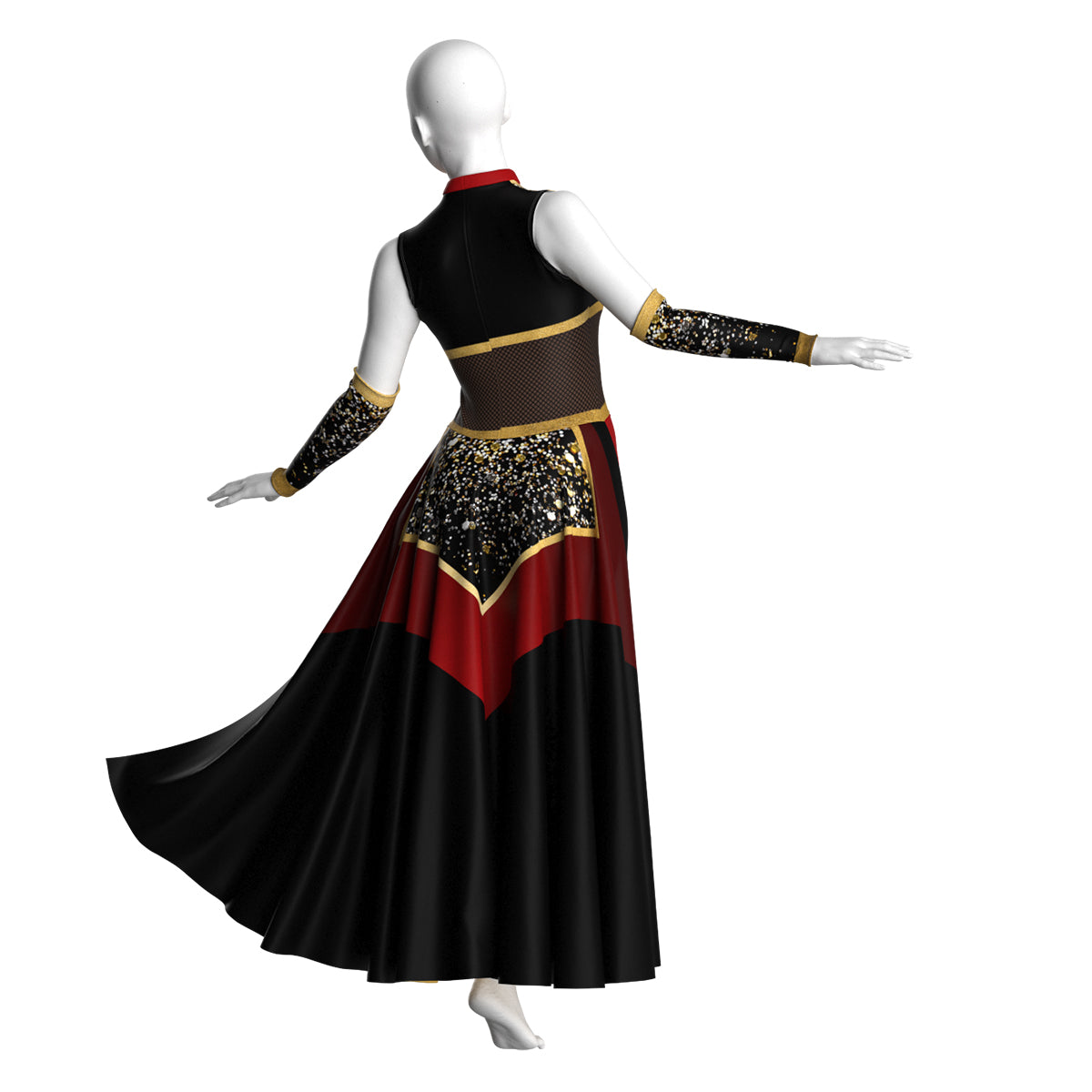 Crimson and Gold Unitard