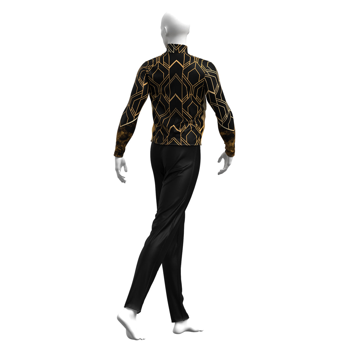 Golden Art Deco Core Performance Top