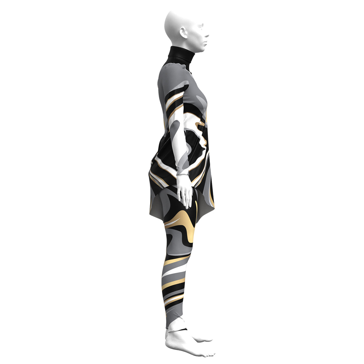 Metallic Swirl Leggings