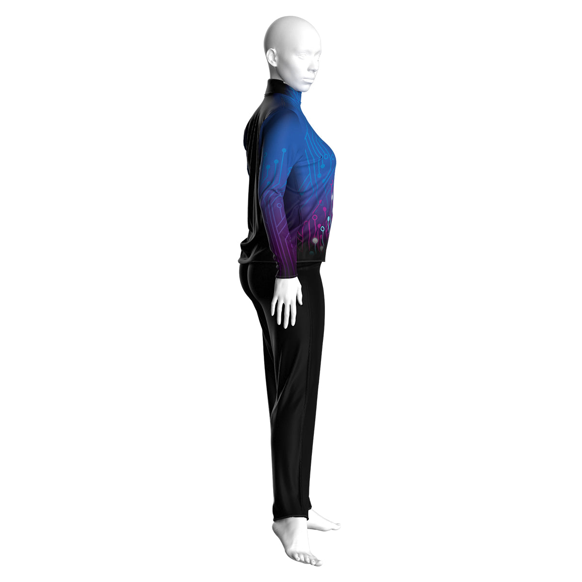 Blue Circuitboard Basic Performance Top