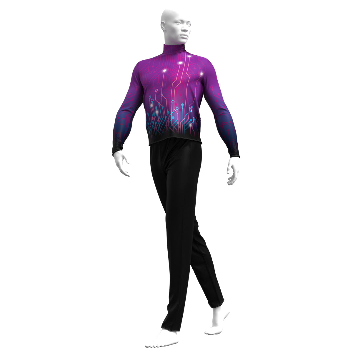 Purple Circuitboard Basic Performance Top