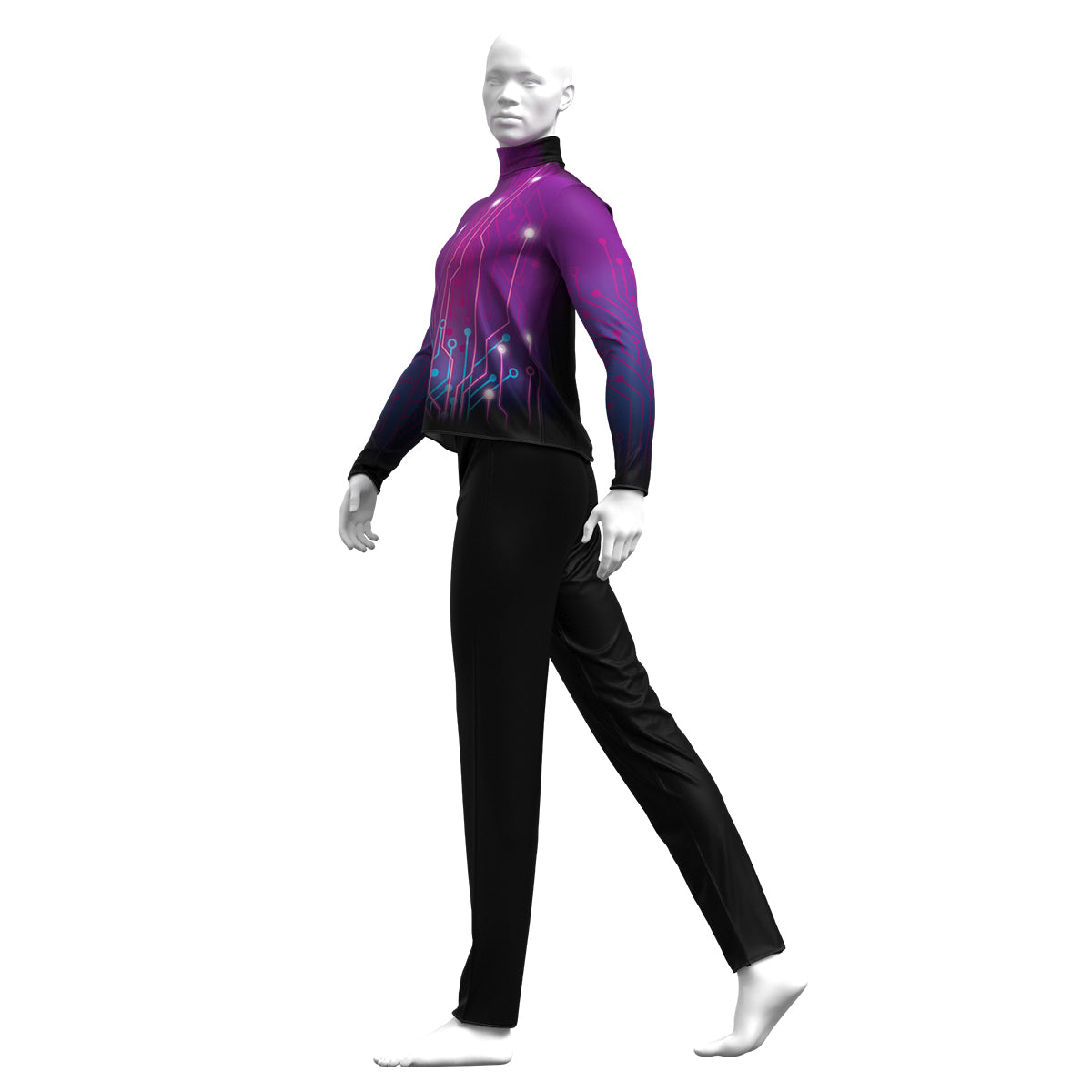 Purple Circuitboard Basic Performance Top