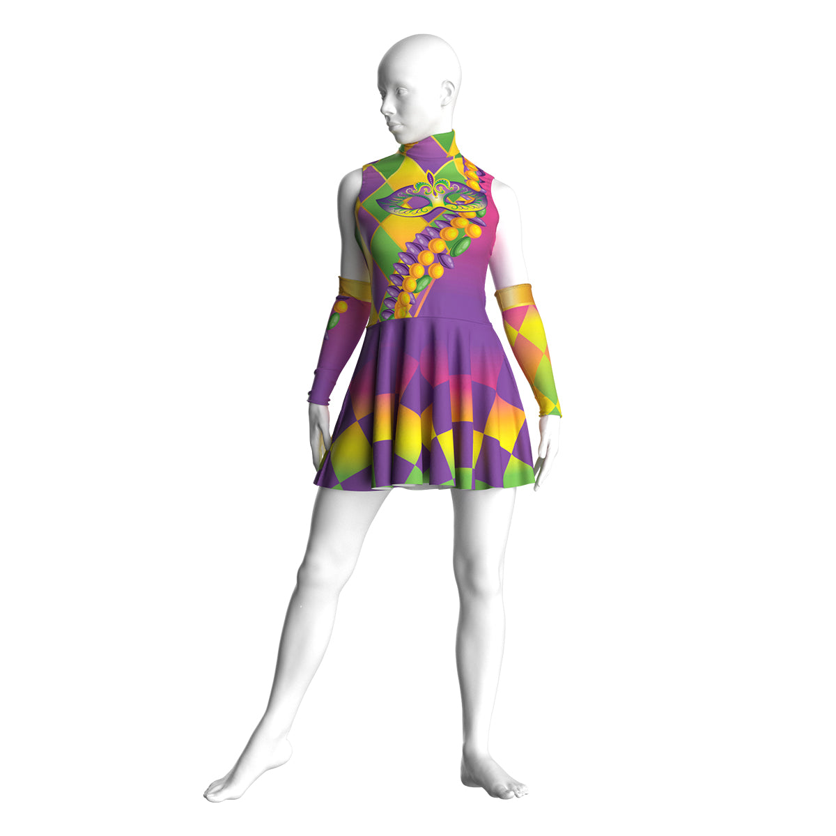 Colorful Mardi Gras Dress