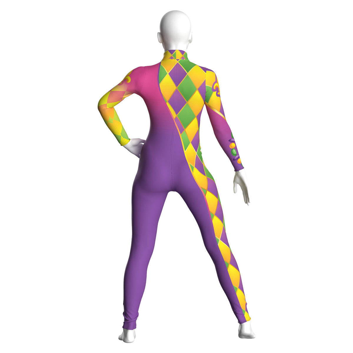 Colorful Mardi Gras Unitard