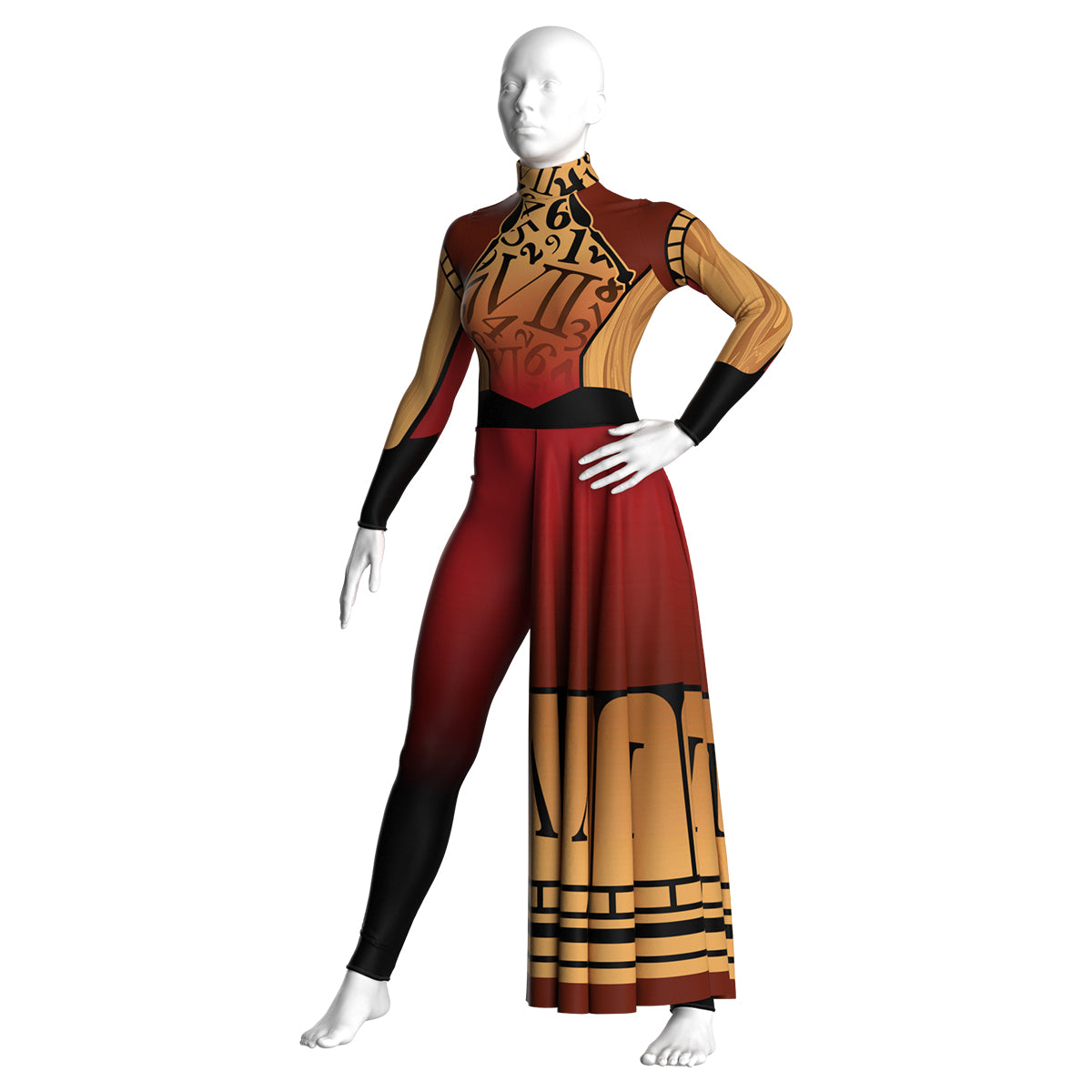 Elegant Clock Unitard