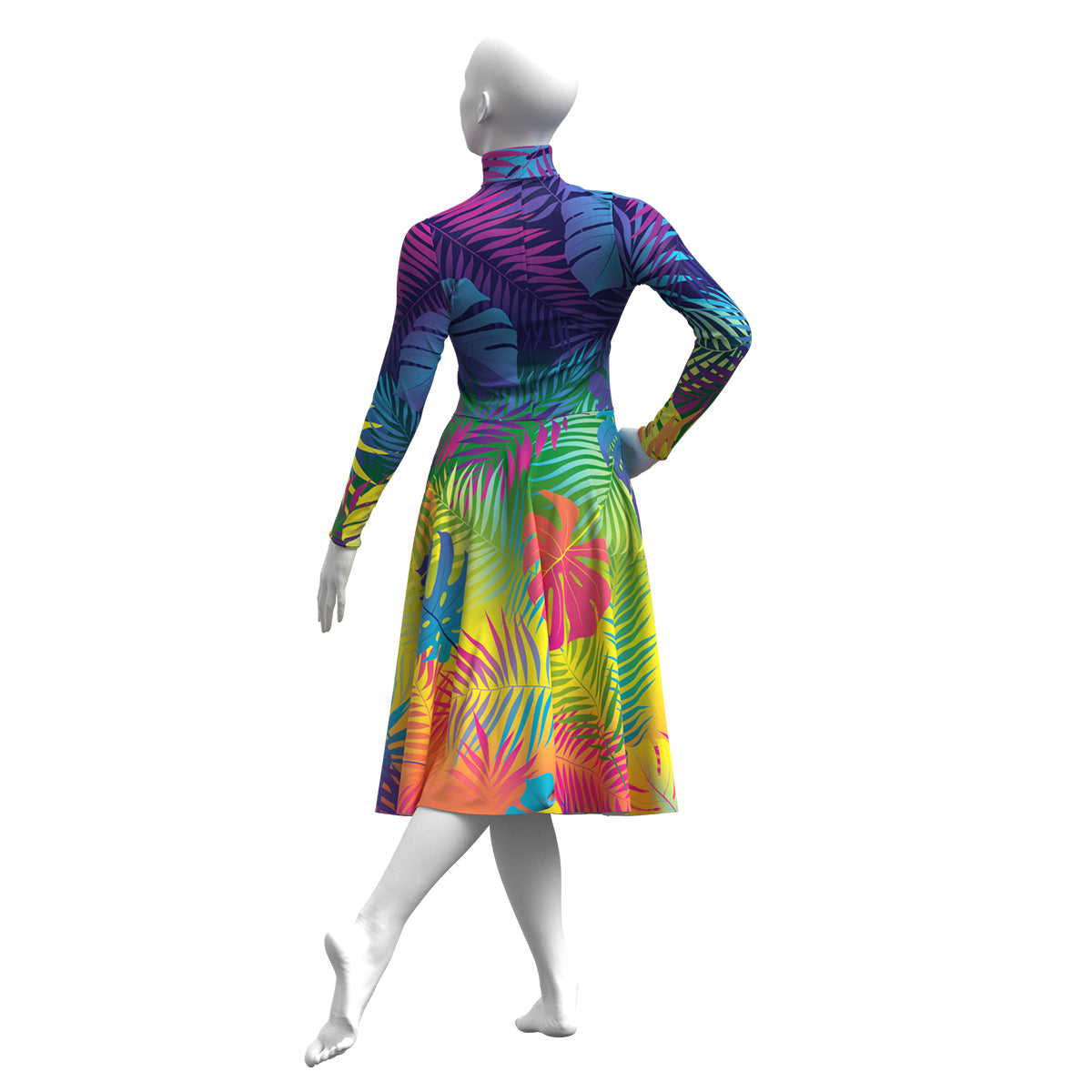 Neon Rain Forest Dress