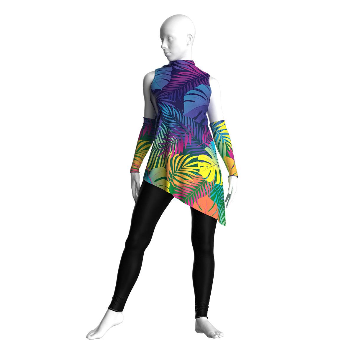Neon Rain Forest Tunic
