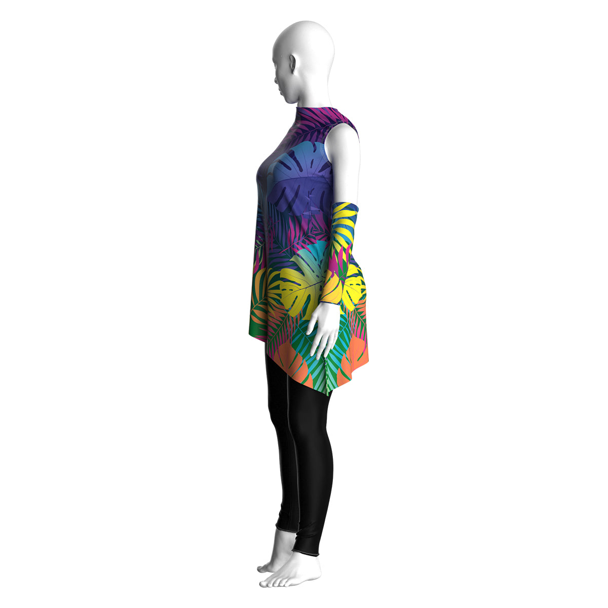 Neon Rain Forest Tunic