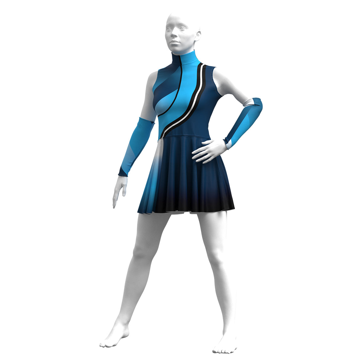 Colorful Color Guard Costume Uniform - Unitard