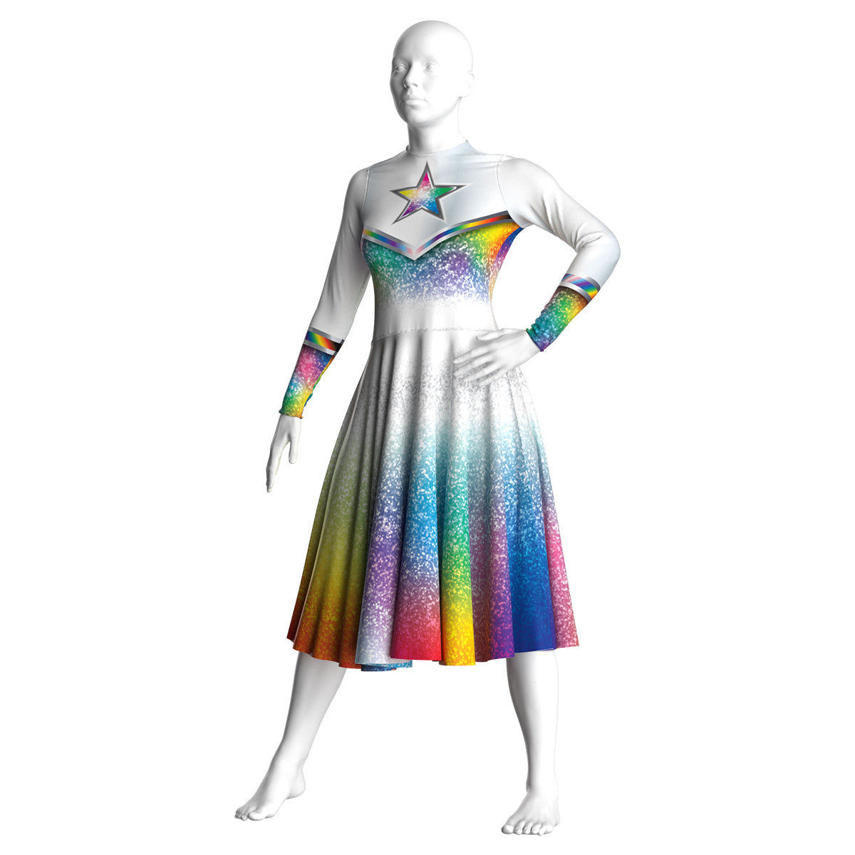 Rainbow Star Dress
