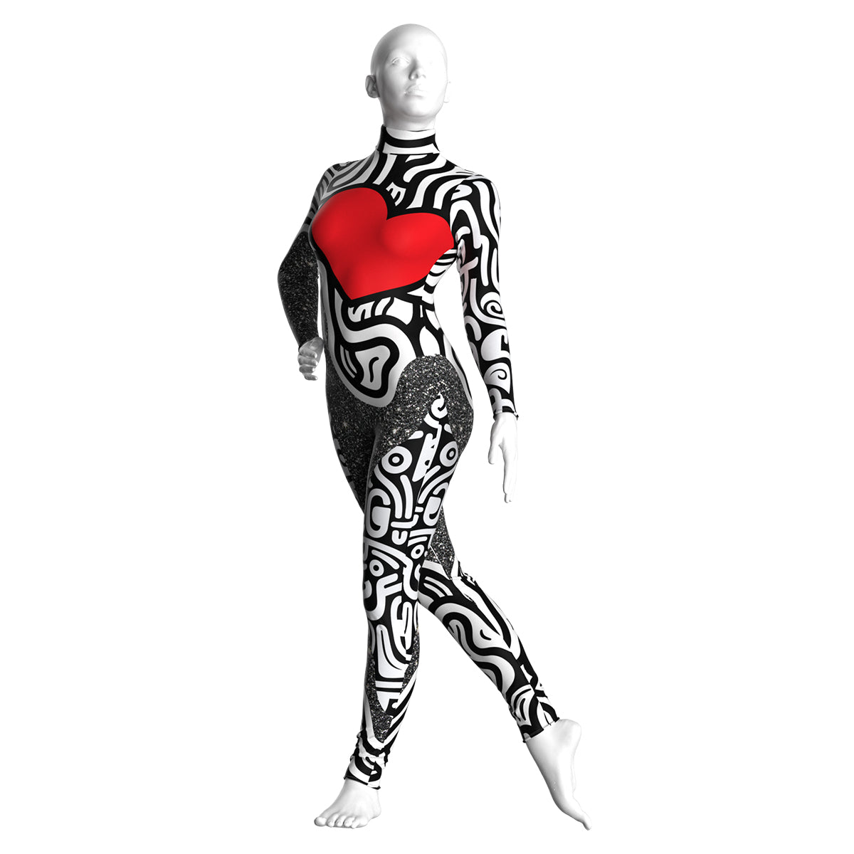 Pop Heart Unitard