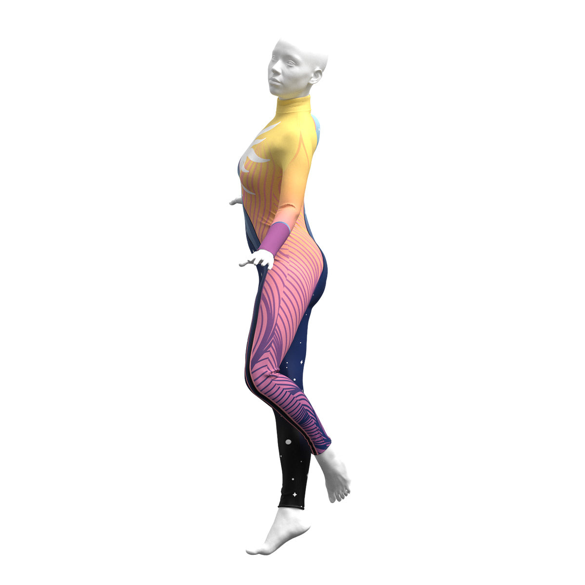 Star Split Swirl Unitard