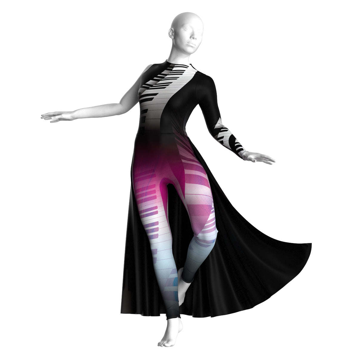 Dark Piano Unitard