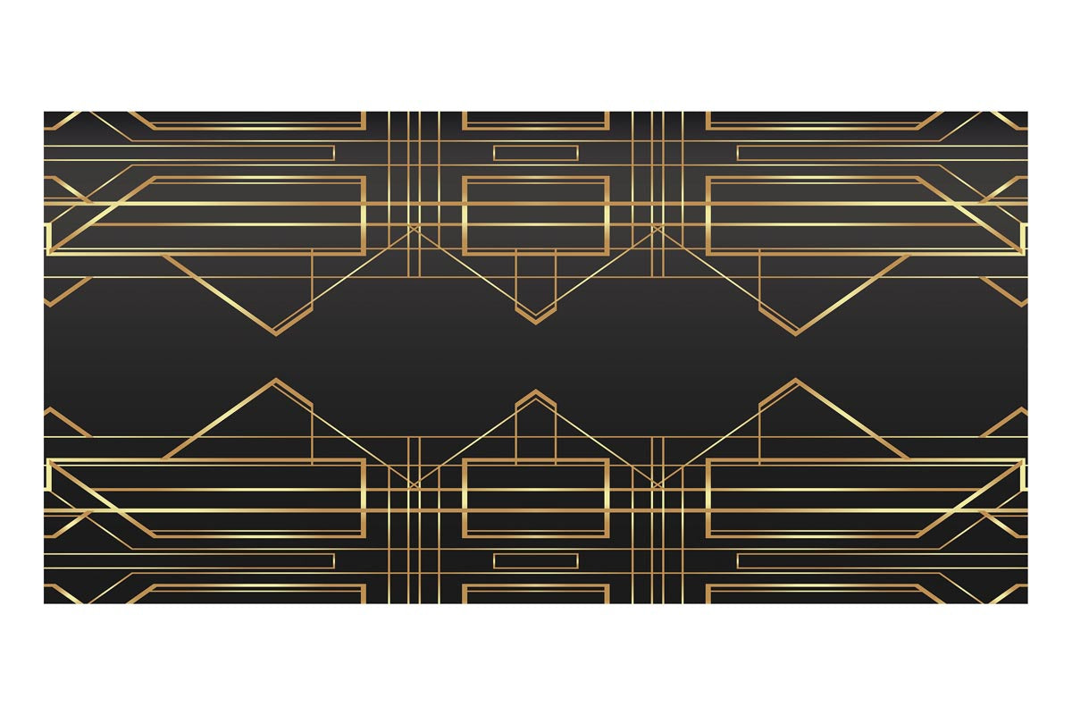 Art Deco Frameless Backdrop