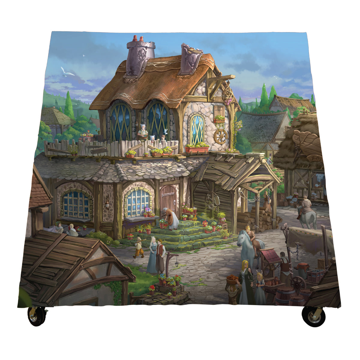 Fantasy Village A-Frame Backdrop