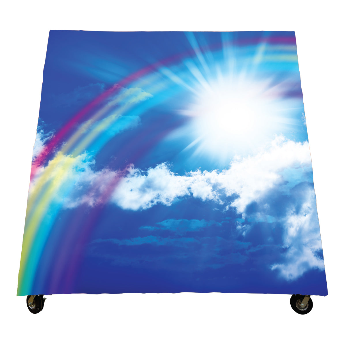 Bright Rainbow A-Frame Backdrop