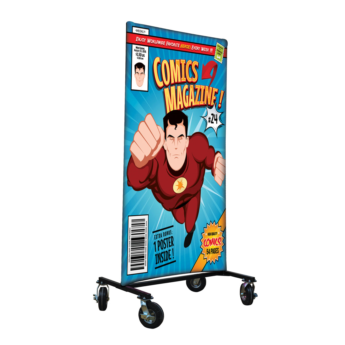 Superhero Comic I-Frame Backdrop
