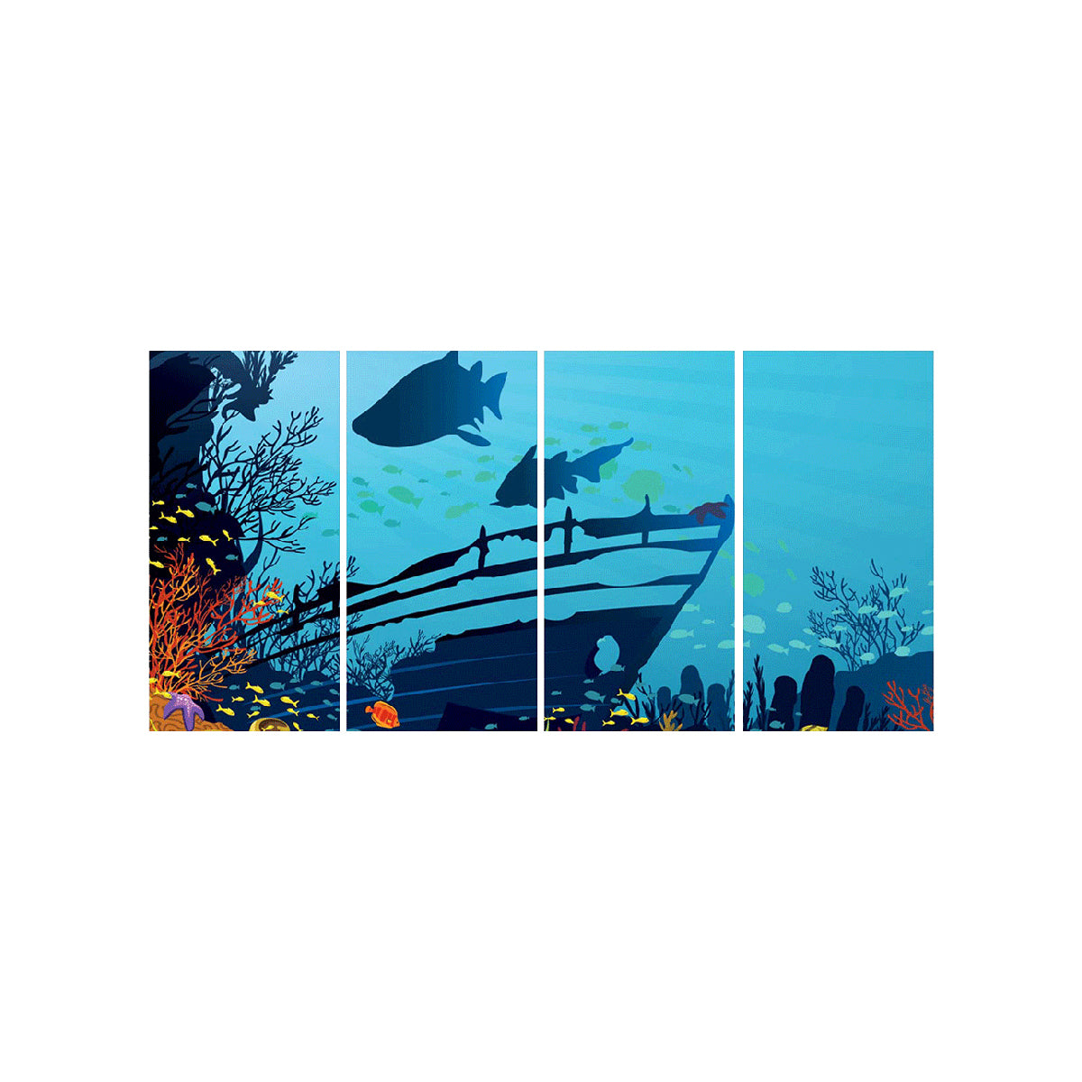 Underwater Shipwreck I-Frame Backdrop