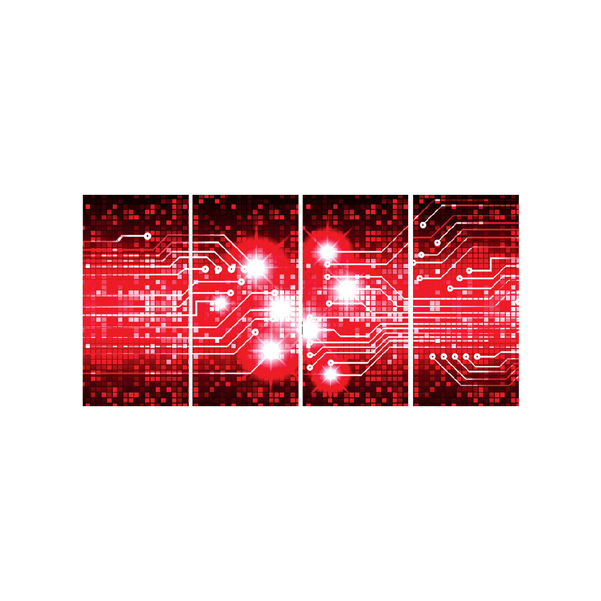 Red Circuitboard I-Frame Backdrop