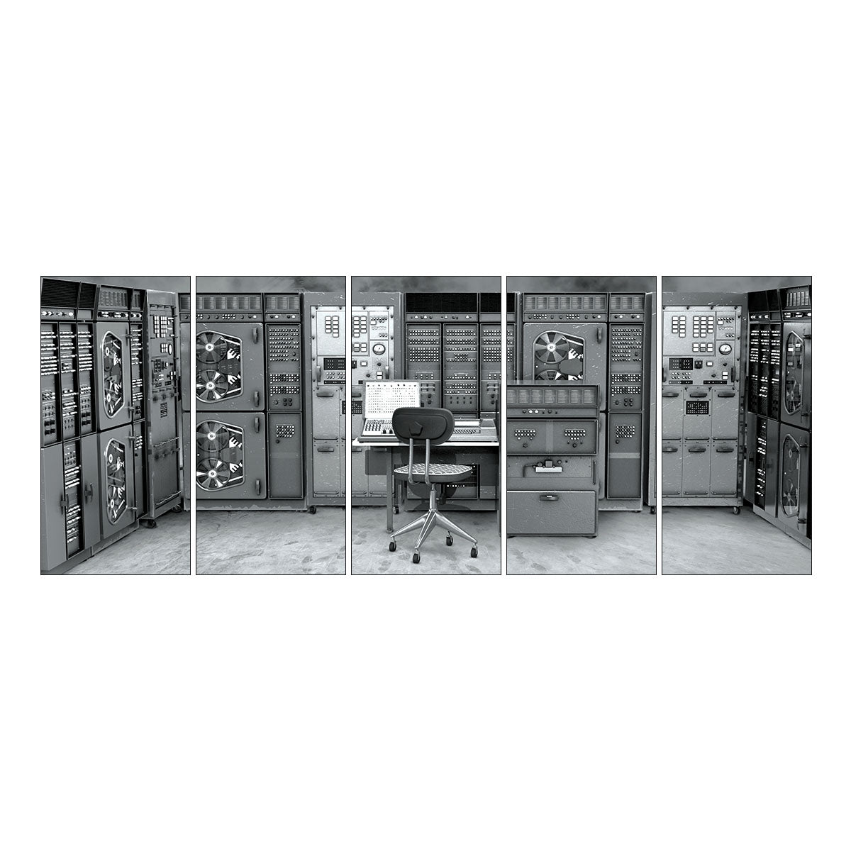 Vintage Computer Room I-Frame Backdrop