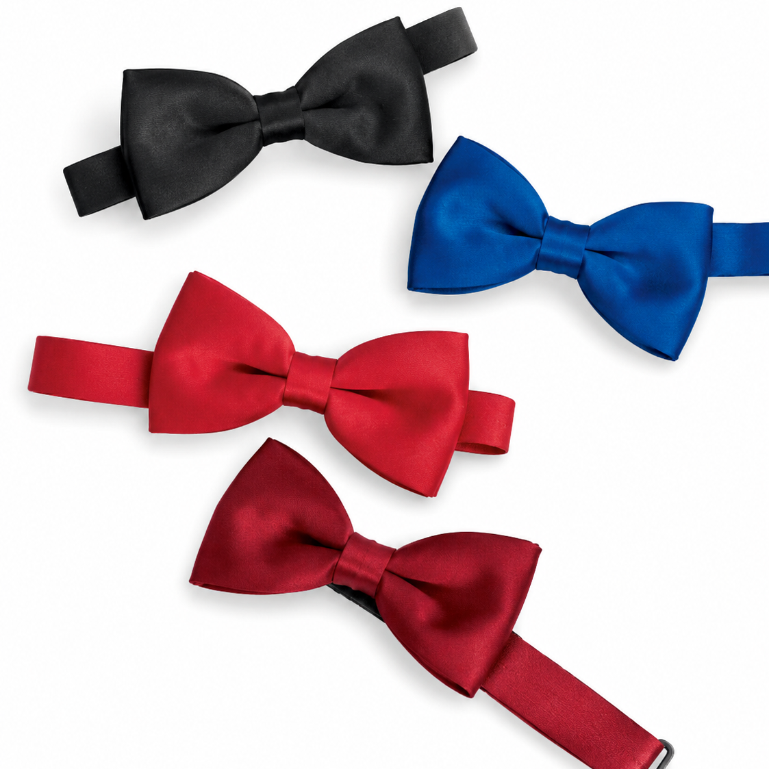 Satin Banded Bow Tie - Style MU100