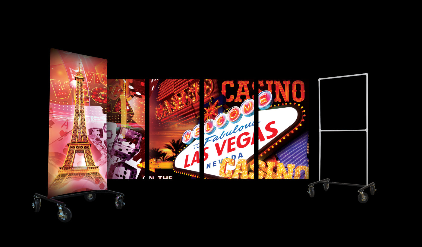 I-frame backdrops for marching band performances