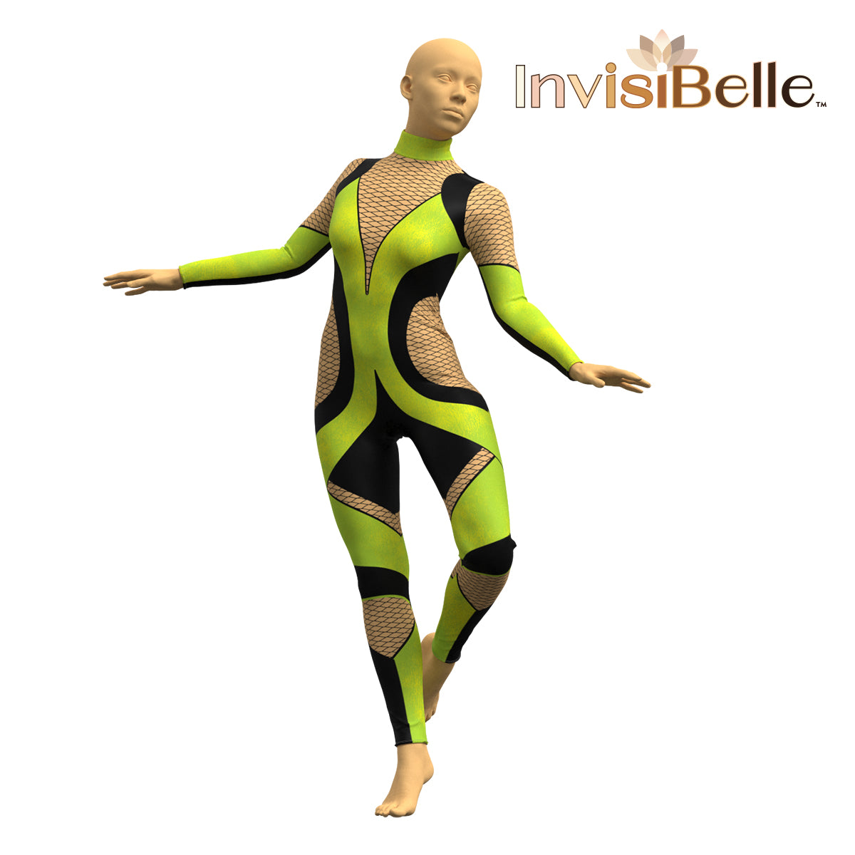 InvisiBelle Neon Venom Unitard