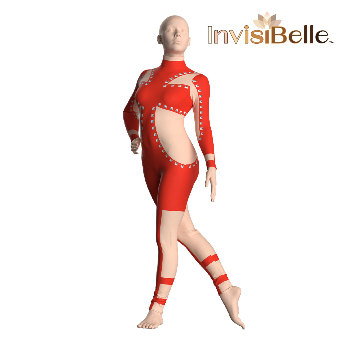 InvisiBelle Crimson Stud Unitard