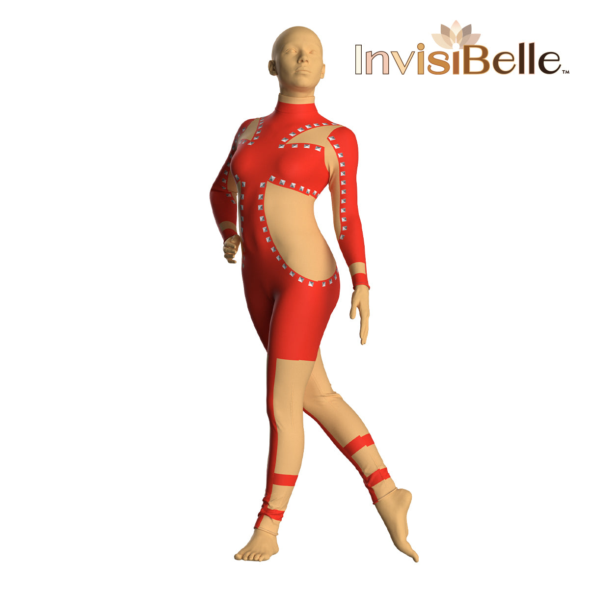 InvisiBelle Crimson Stud Unitard