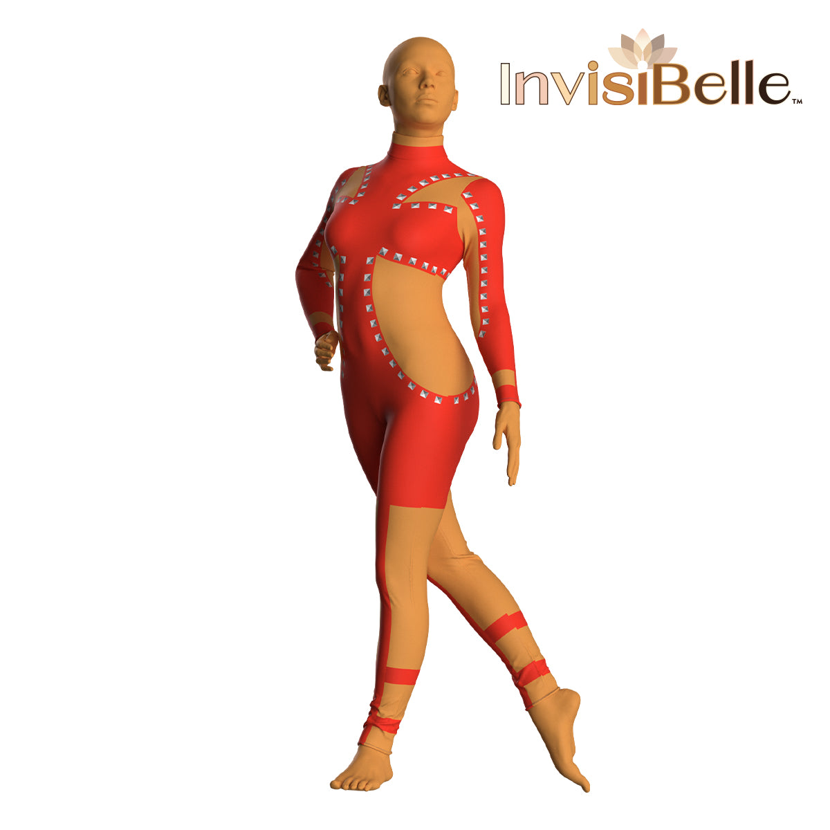 InvisiBelle Crimson Stud Unitard