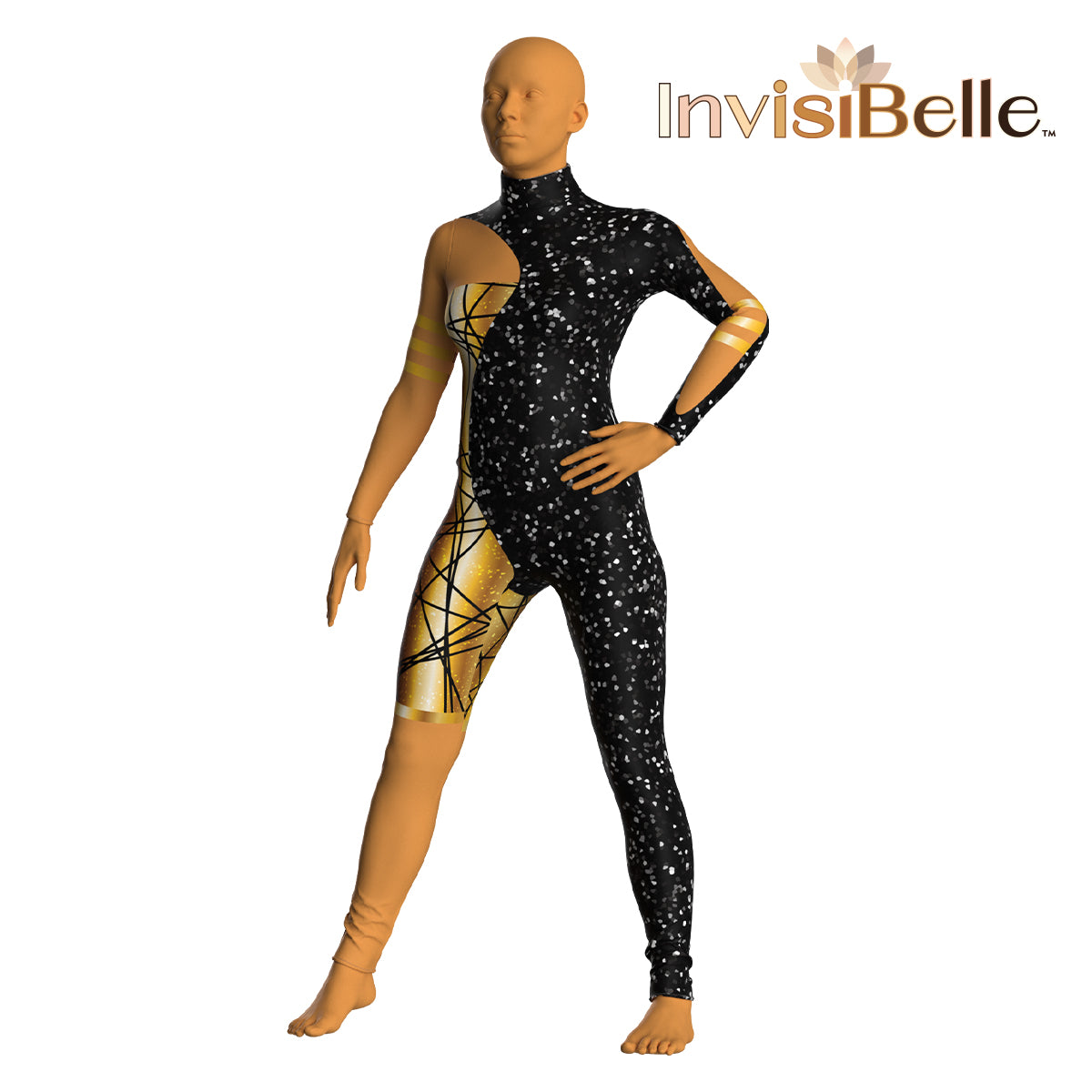 InvisiBelle Obsidian Gold Unitard