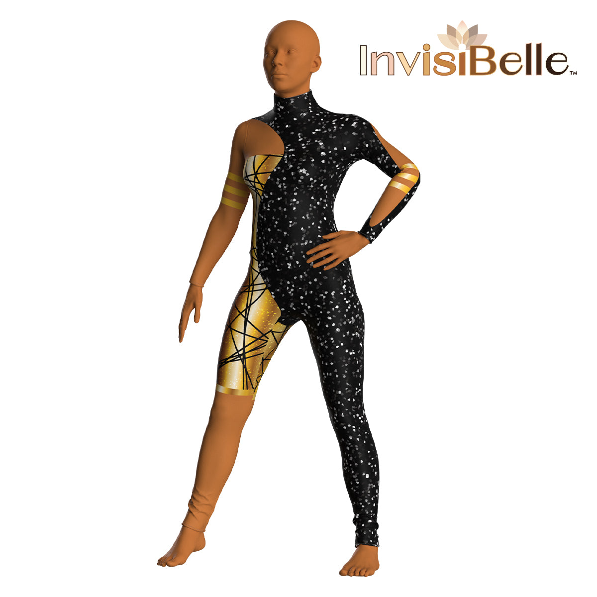 InvisiBelle Obsidian Gold Unitard