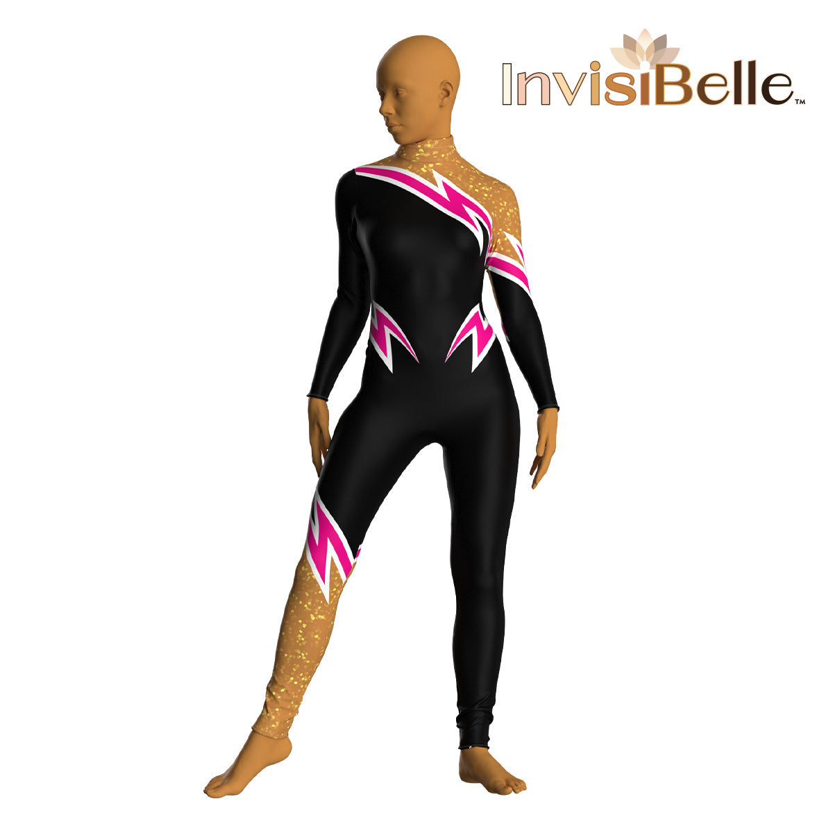 InvisiBelle Pink Lightning Unitard