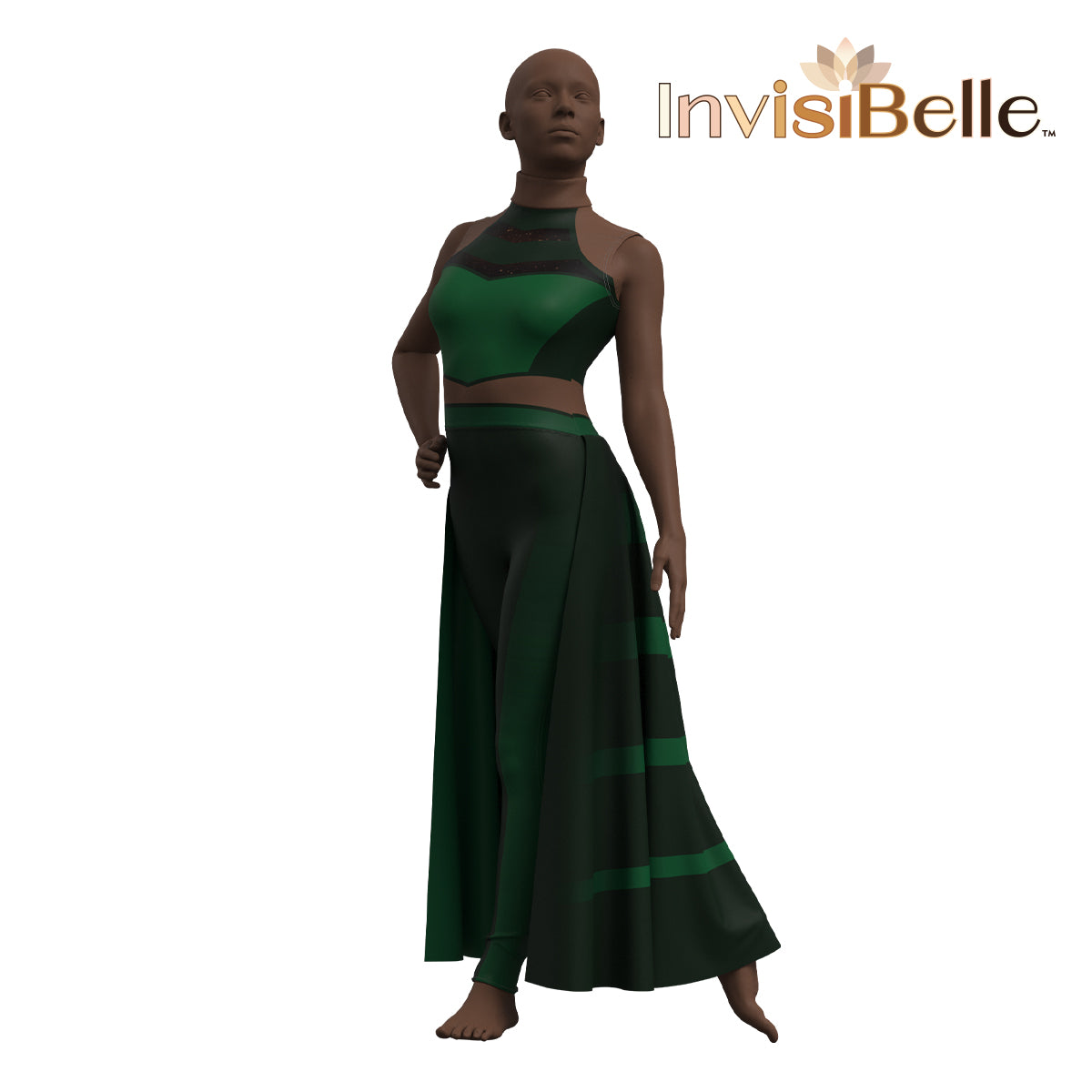 InvisiBelle Green Spy Unitard