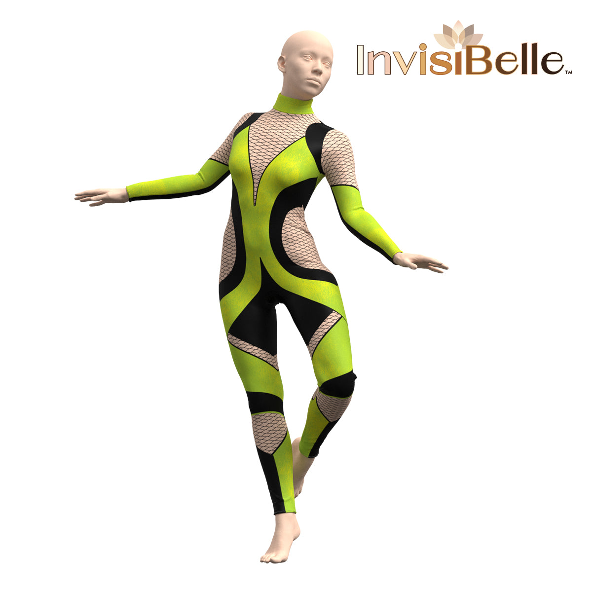 InvisiBelle Neon Venom Unitard