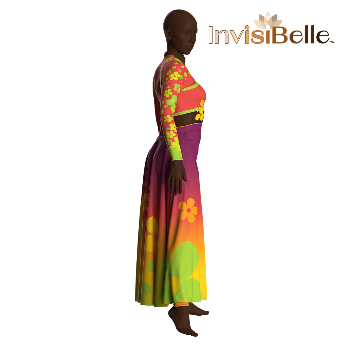 InvisiBelle Retro Flowers Unitard