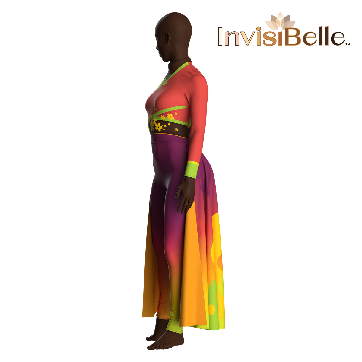 InvisiBelle Retro Flowers Unitard